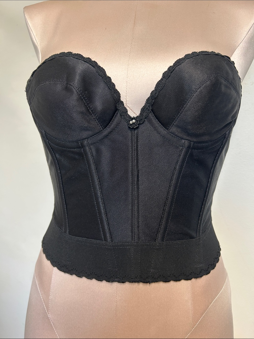 Subtract Exclusively Yours Vintage Strapless Backless Size 34A Black Corset
